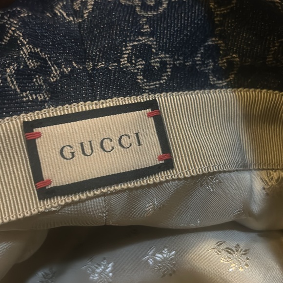 Gucci GG Denim Canvas Bucket Hat size L - Picture 3 of 5